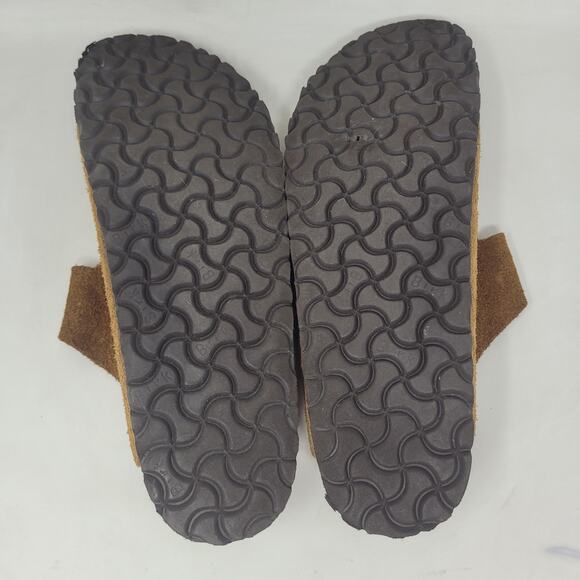 Birkenstock Arizona Sandals Mens EU43 US10 Brown Suede Slides Slip On Comfort - Picture 9 of 9